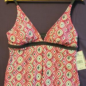 Free Country Geometric Pink and Gray Women's XL Tankini